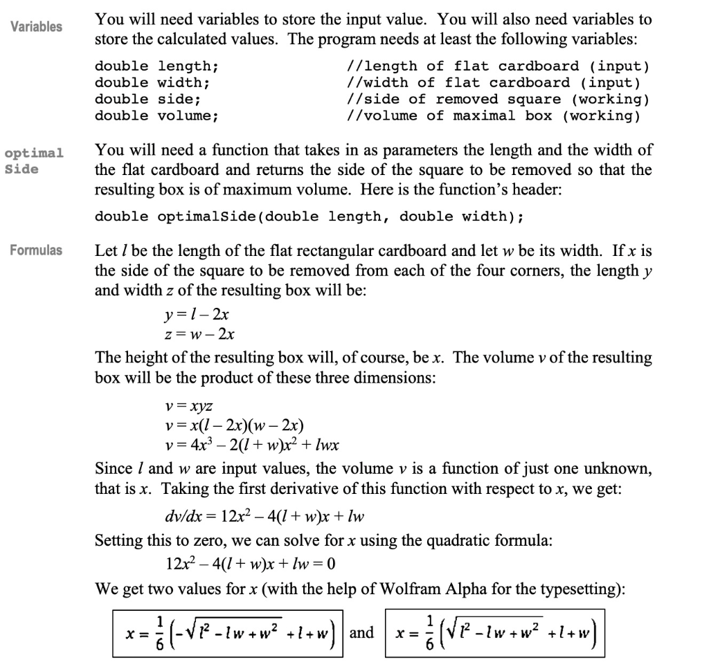 Solved Programming Exercise No. 29 29. (The Box Problem) You | Chegg.com