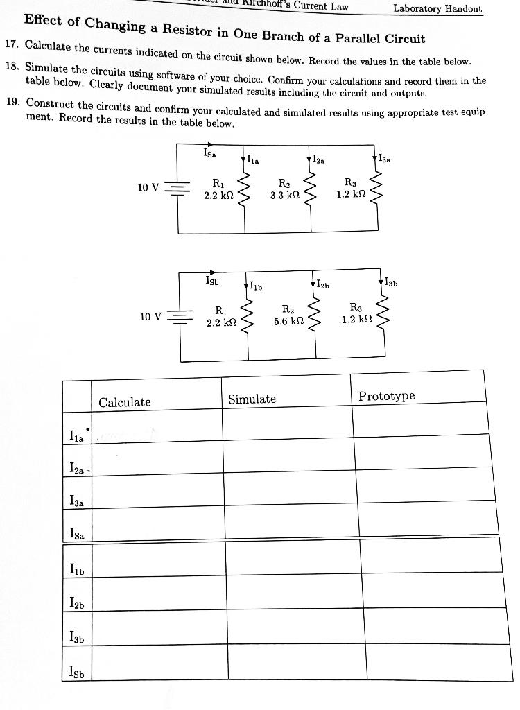 Solved Effect of Changing a Resistor in One Branch of a | Chegg.com