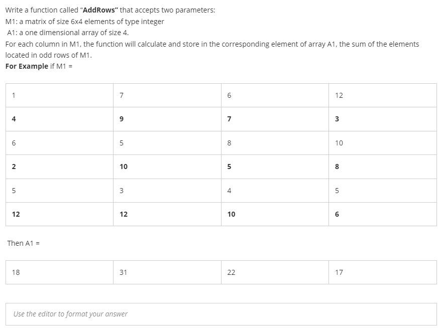 solved-write-a-function-called-addrows-that-accepts-two-chegg