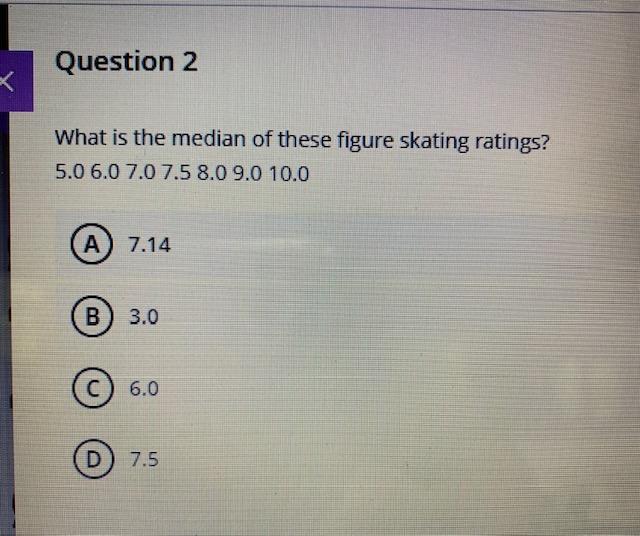Solved Question 2 X What is the median of these figure