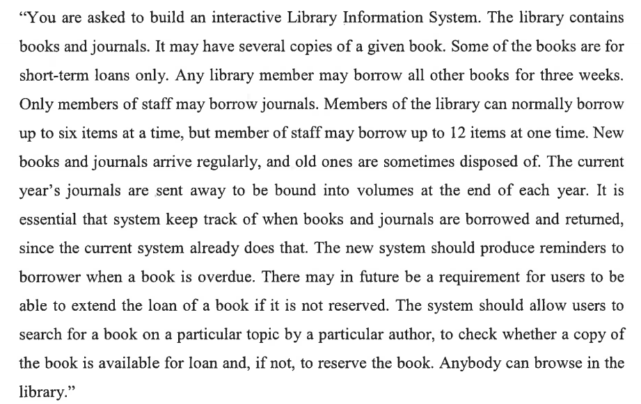 Solved “You are asked to build an interactive Library | Chegg.com