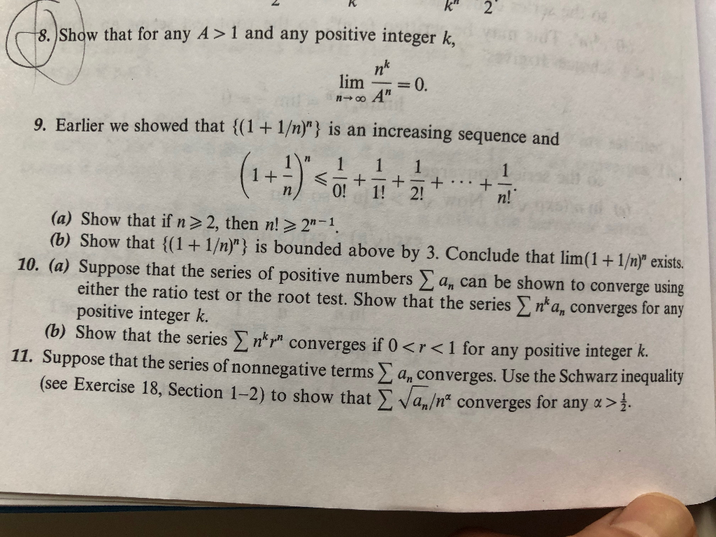 Solved Please help #10-a,b on Intro to Analysis | Chegg.com