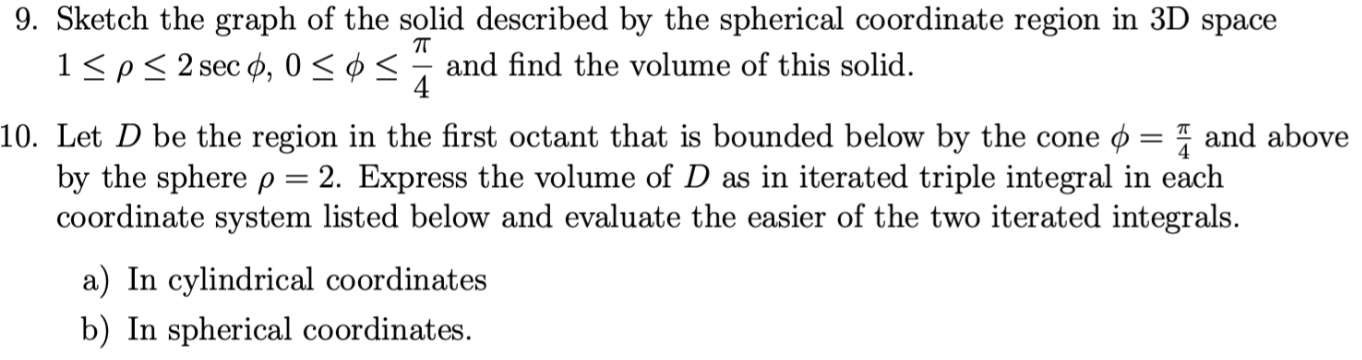 Solved TT 9. Sketch the graph of the solid described by the | Chegg.com