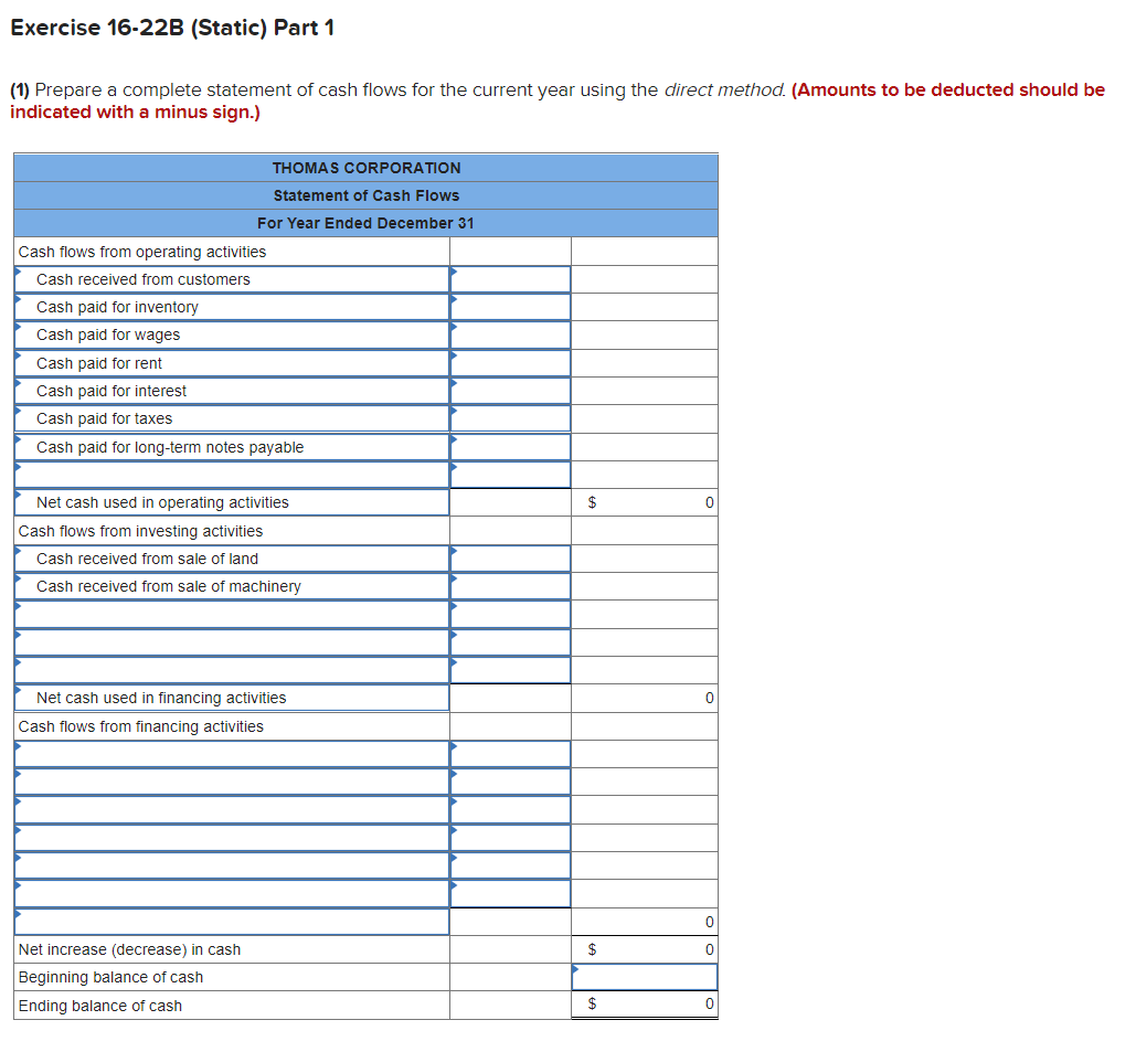 Solved ! Required information Exercise 16-22B (Static) | Chegg.com