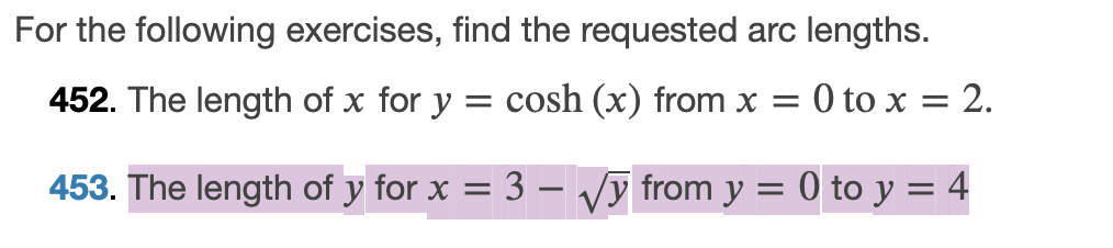 Solved For the following exercises, find the requested arc | Chegg.com