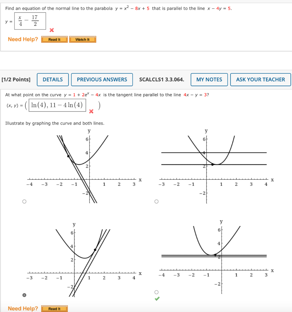 Solved 1 Find An Equation Of The Normal Line To The Chegg Com