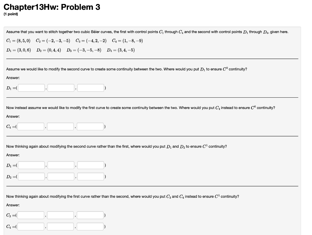 Chapter13Hw: Problem 3 (1 point) Assume that you want | Chegg.com