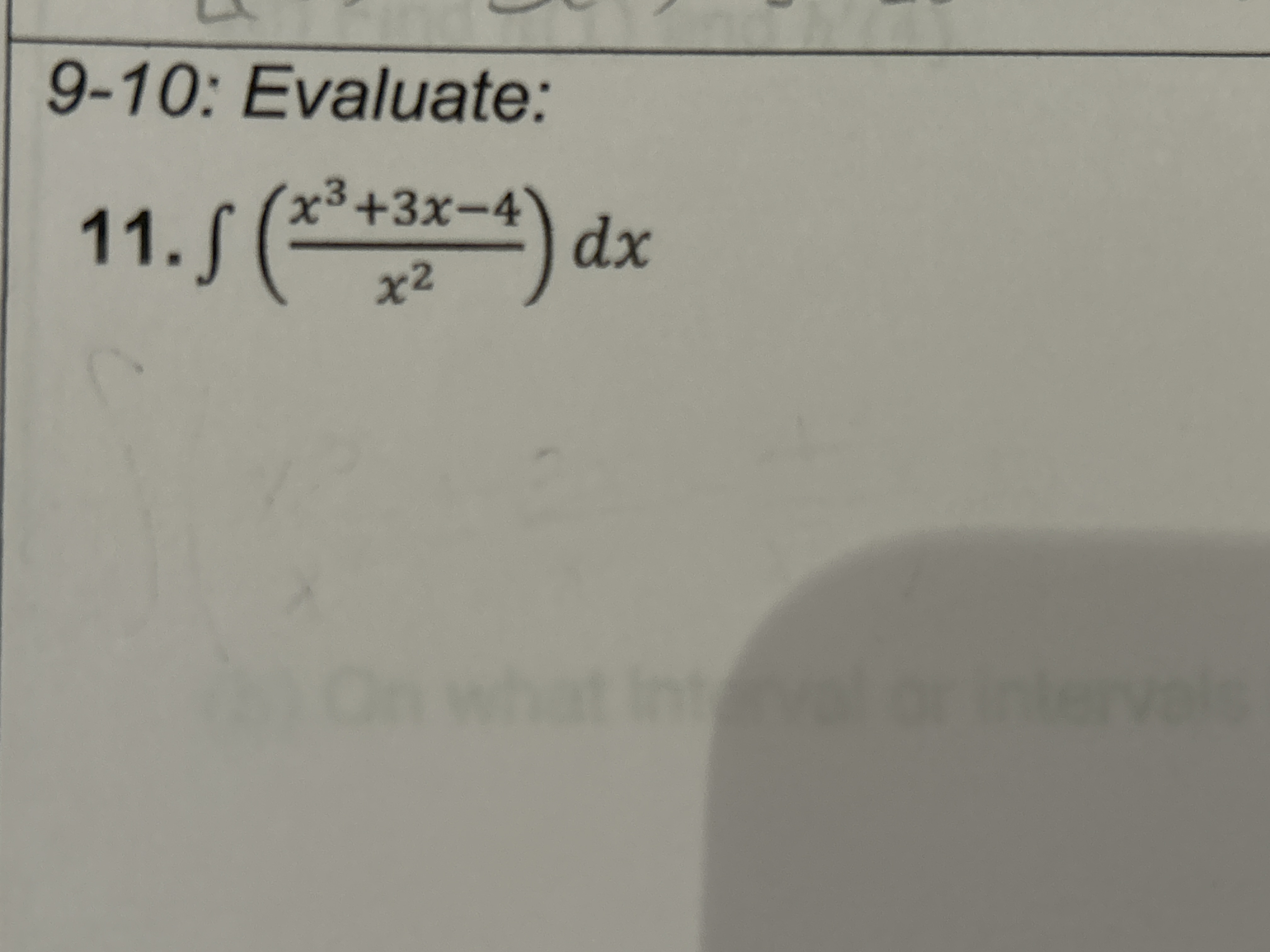 solved-9-10-evaluate-11-x2x3-3x-4-dx-chegg