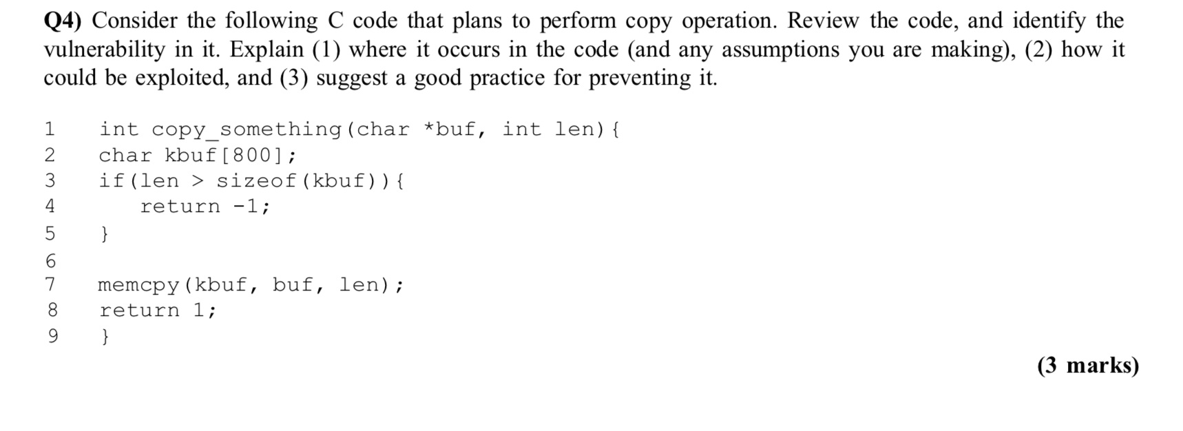 Solved Q4) Consider the following C code that plans to | Chegg.com