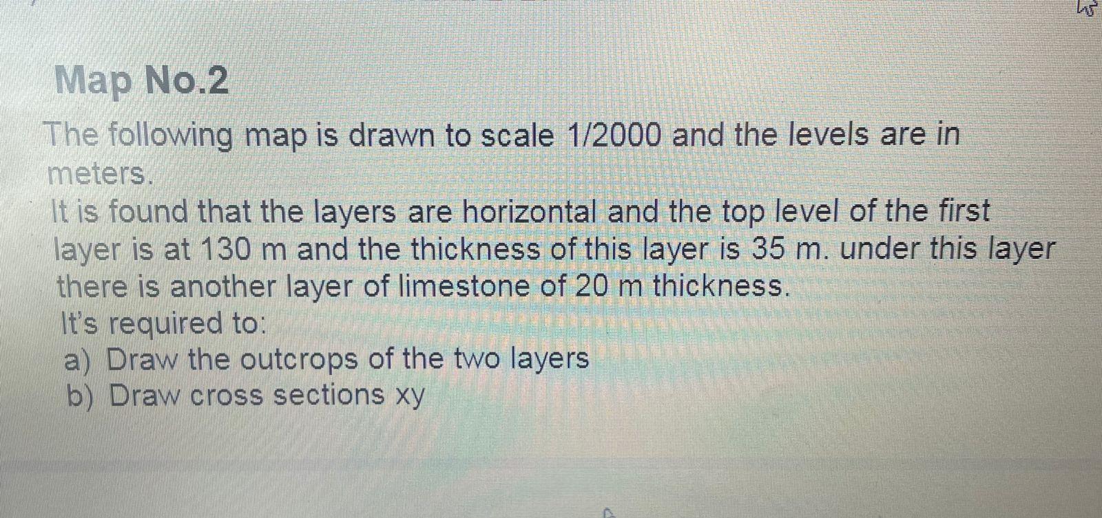 Solved Map No 2 The Following Map Is Drawn To Scale 1 2000 Chegg Com   PhpD953LZ