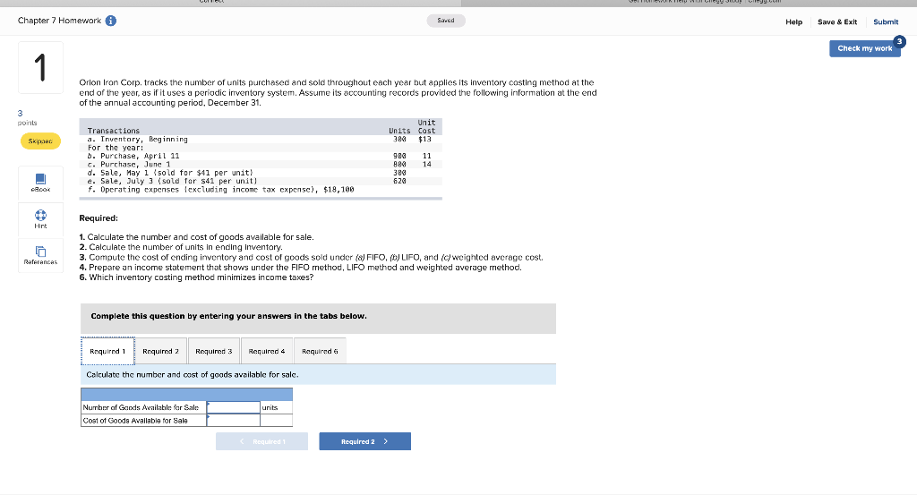Solved Chapter 7 Homework Su.ed Help Save & Exit Submit | Chegg.com