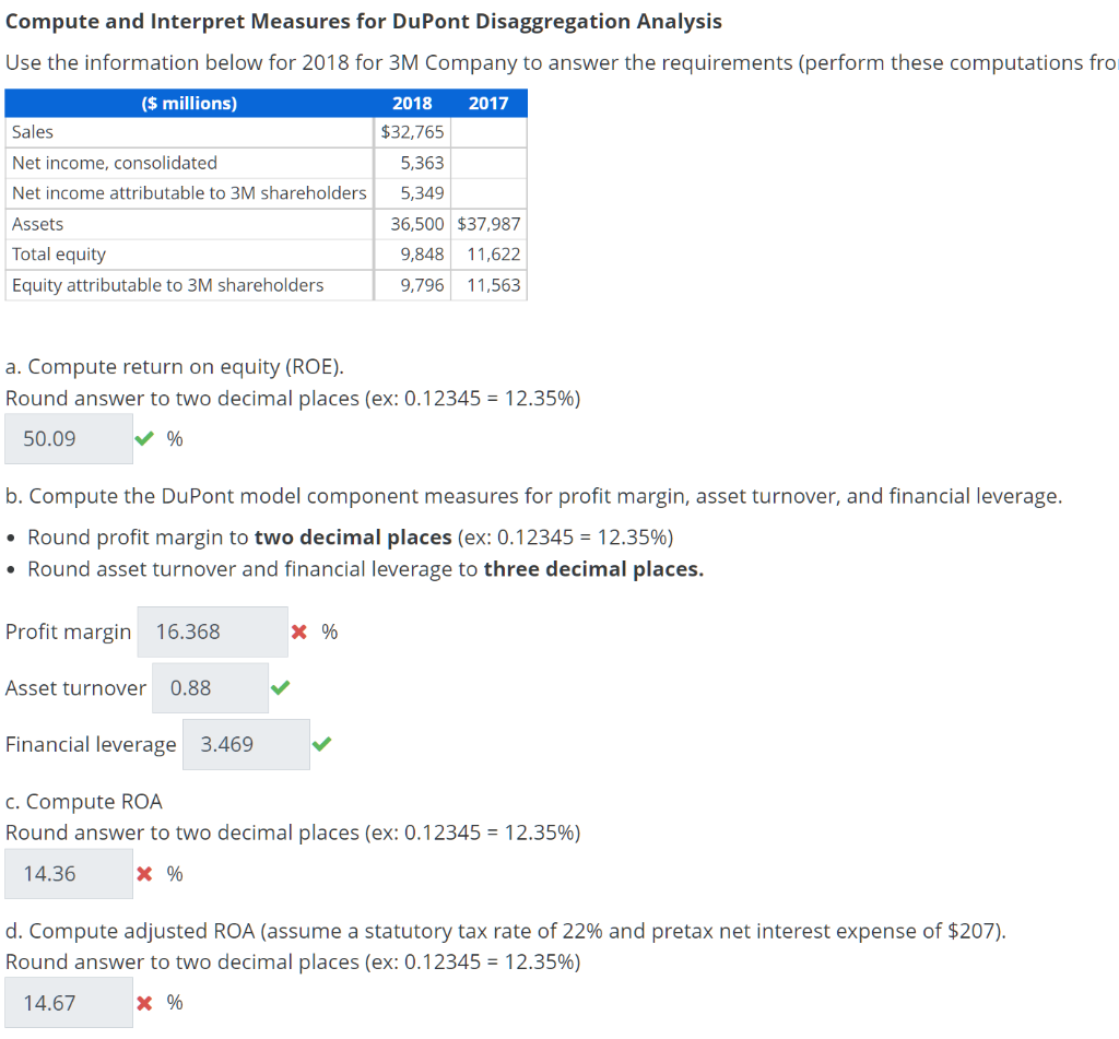 Solved Compute And Interpret Measures For DuPont | Chegg.com