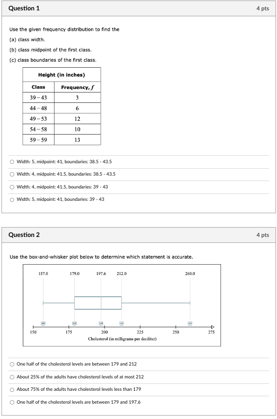 Solved Use The Given Frequency Distribution To Find The (a) | Chegg.com