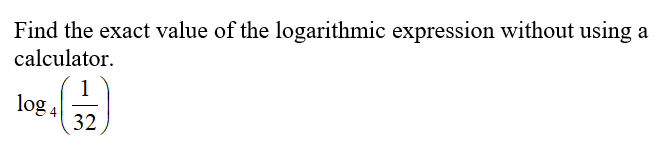 Solved Find the exact value of the logarithmic expression | Chegg.com