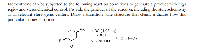 Solved Isomenthone can be subjected to the following | Chegg.com