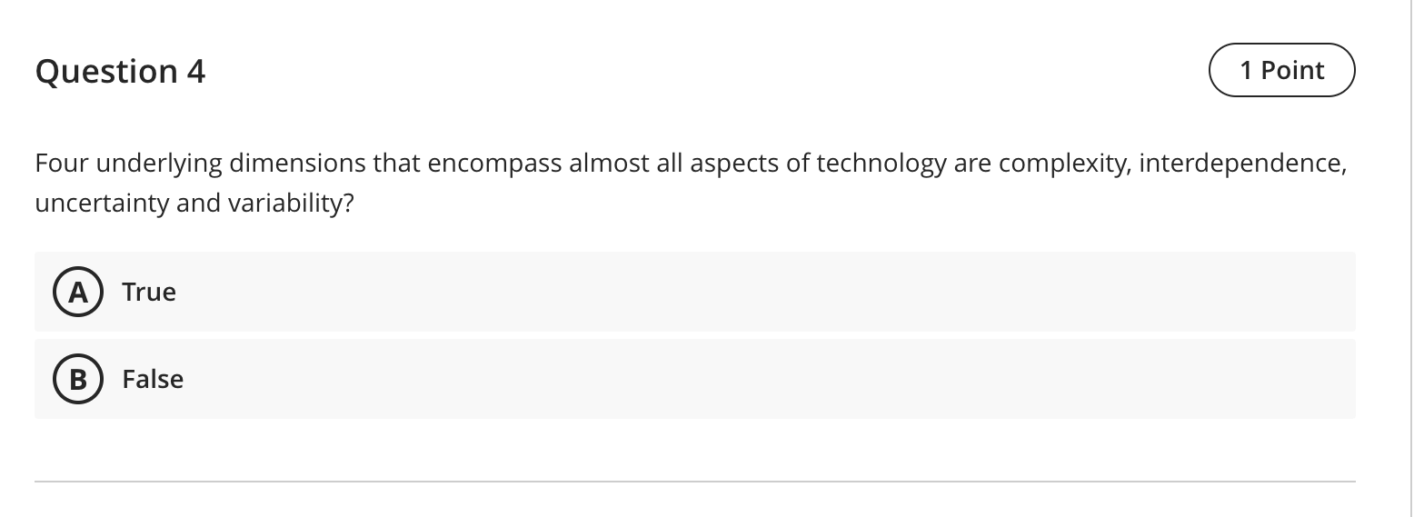 Solved Question 10 1 Point Some of the project Management | Chegg.com