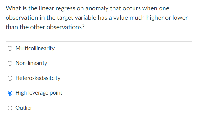 Solved What is the linear regression anomaly that occurs | Chegg.com