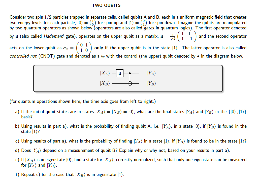 Solved Consider two spin 1/2 particles trapped in separate | Chegg.com
