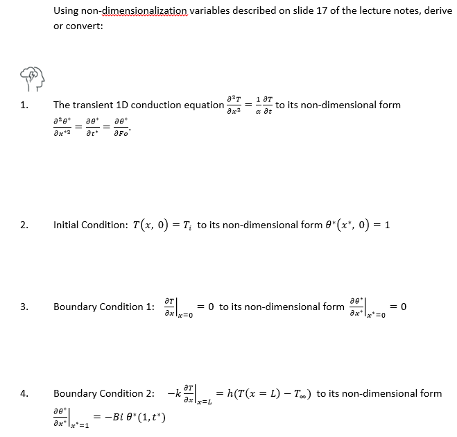 Solved Using non-dimensionalization variables described on | Chegg.com