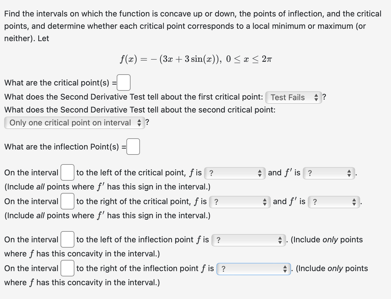 Solved Find the intervals on which the function is concave | Chegg.com