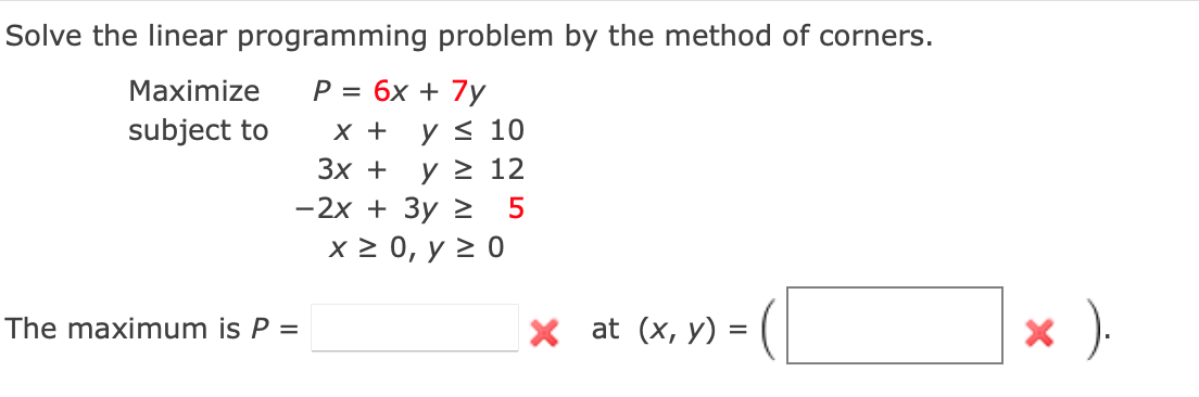 Solved Solve The Linear Programming Problem By The Method Of | Chegg.com