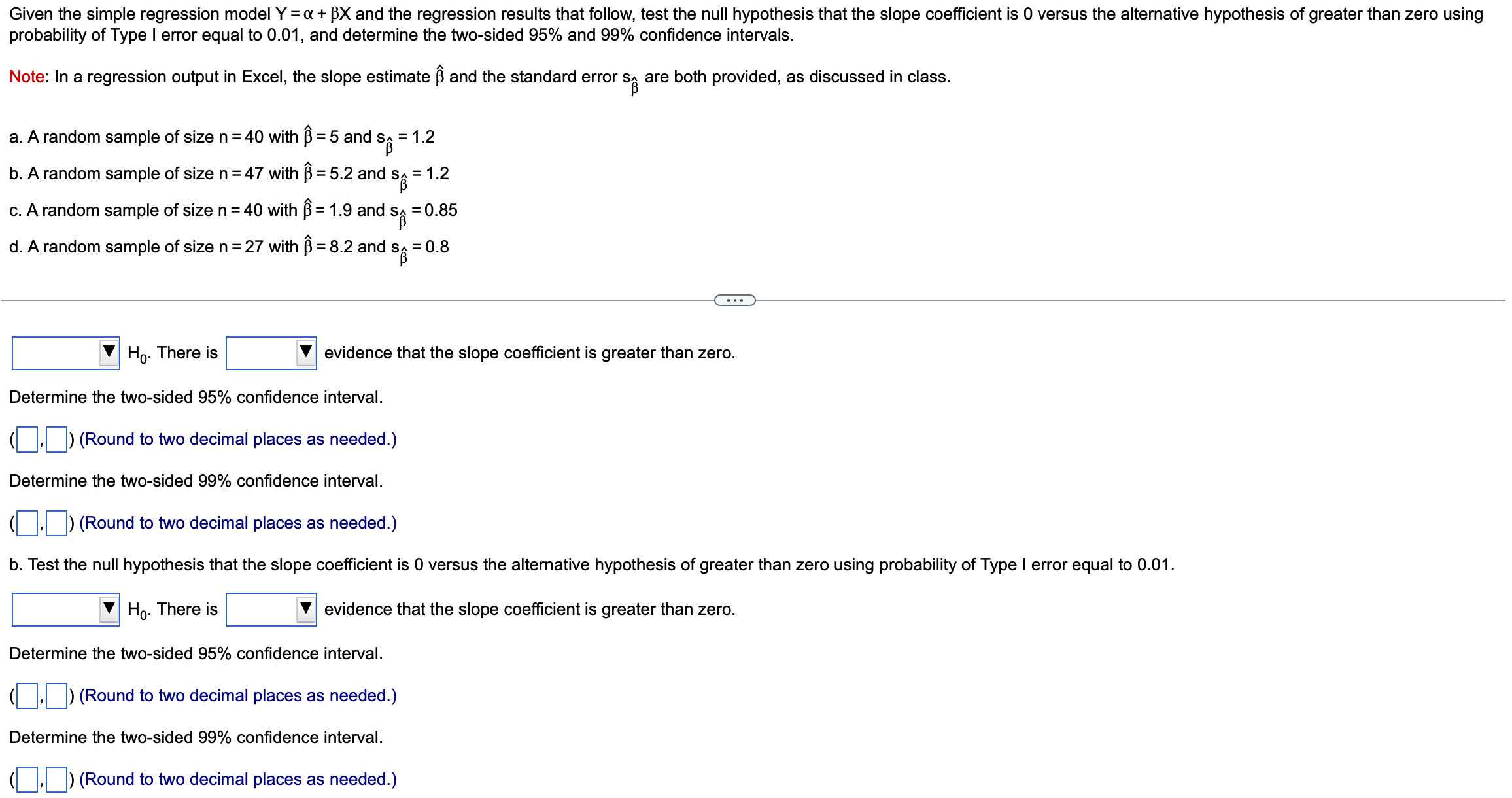 Solved Given the simple regression model Y=α+βX and the | Chegg.com