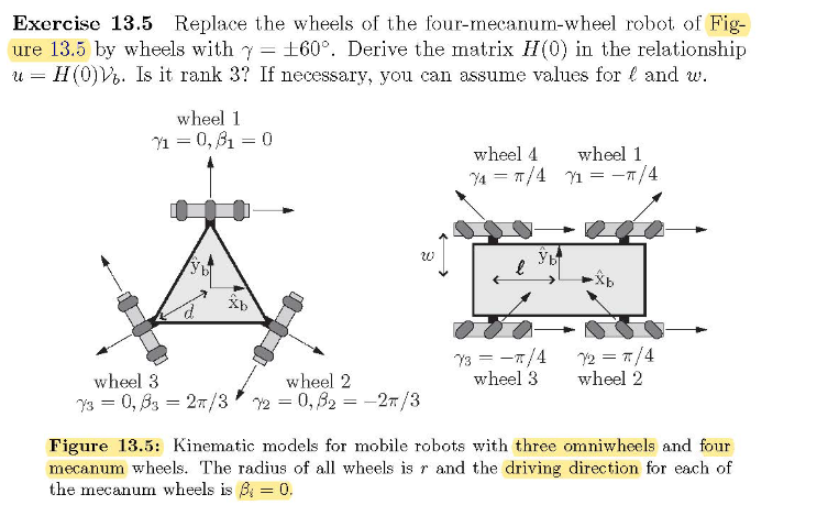 Solved Exercise 13.5 Replace the wheels of the | Chegg.com