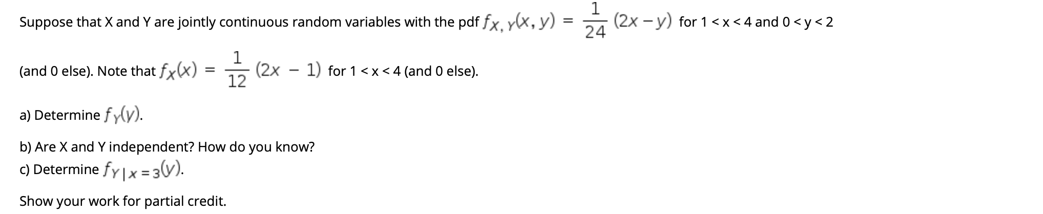 Solved Suppose That X And Y Are Jointly Continuous Random | Chegg.com