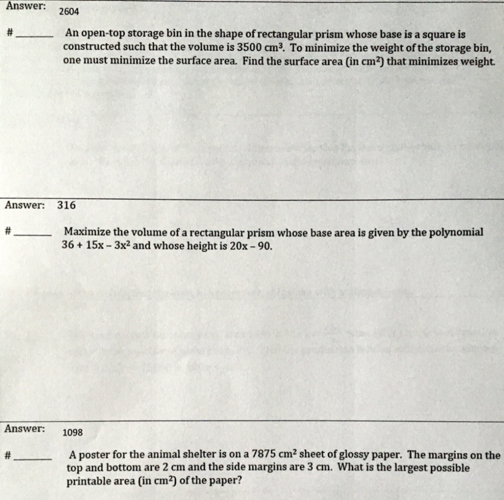 Solved Answer 2604 An opentop storage bin in the shape