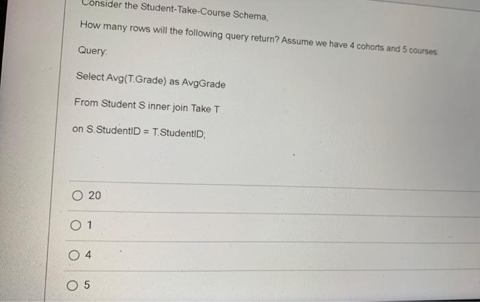 Solved How many rows will the following query return? SELECT | Chegg.com