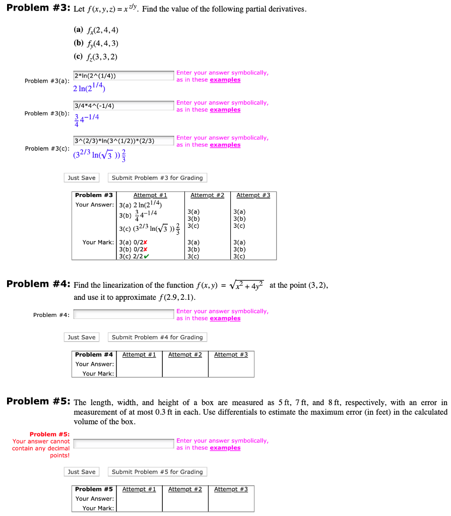 Solved Problem 3 Let F X Y Z Xy Find The Value Of The