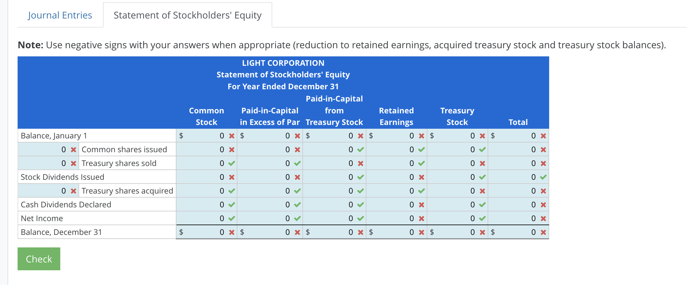Solved Statement of Stockholders' EquityStockholders' | Chegg.com