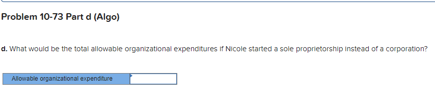 Solved Problem 10-73 (LO 10-4) (Algo) Skip to question | Chegg.com