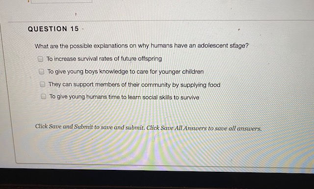 Solved + QUESTION 15 What are the possible explanations on | Chegg.com