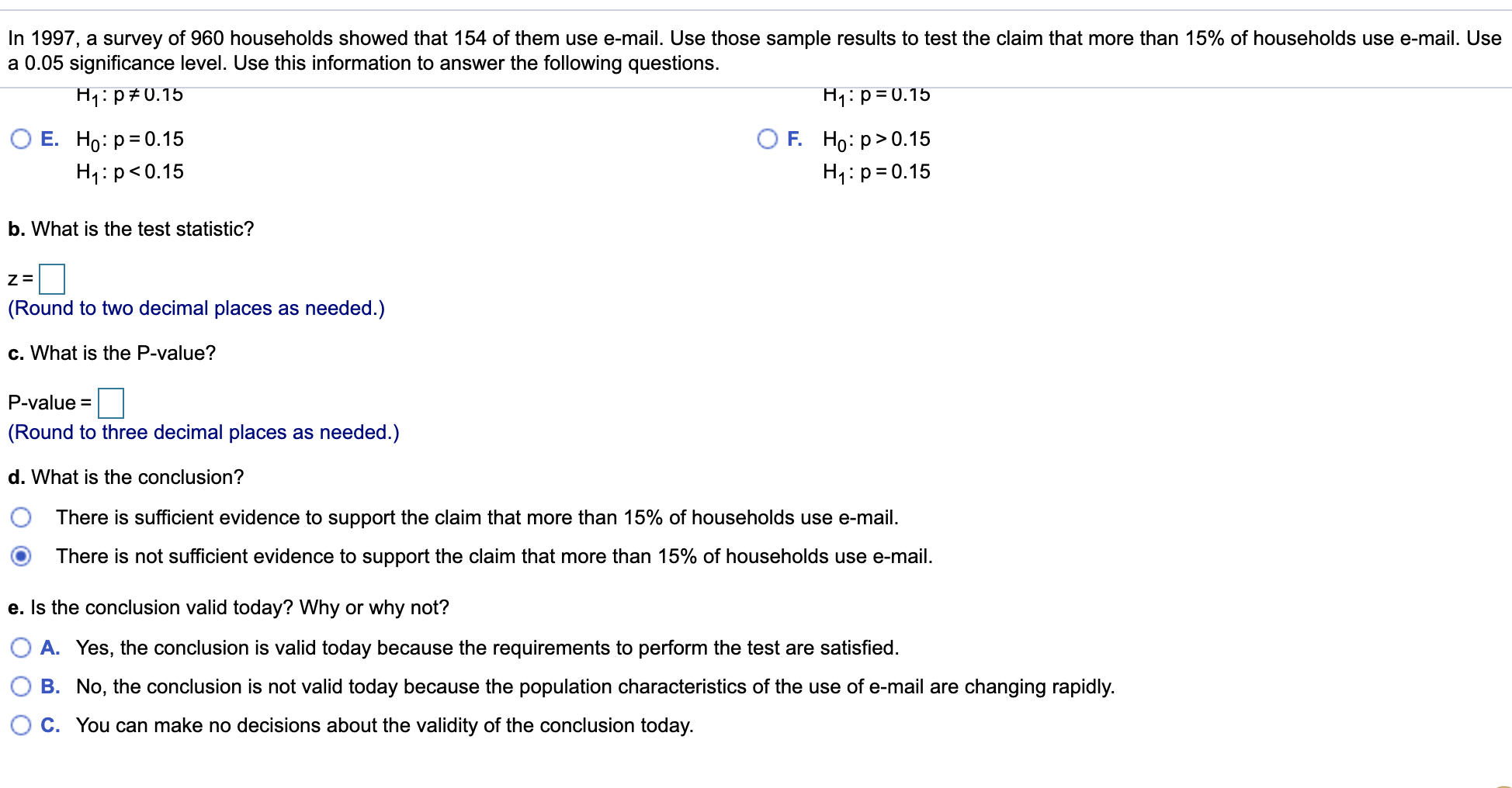 Solved In 1997 A Survey Of Households Showed That Chegg Com