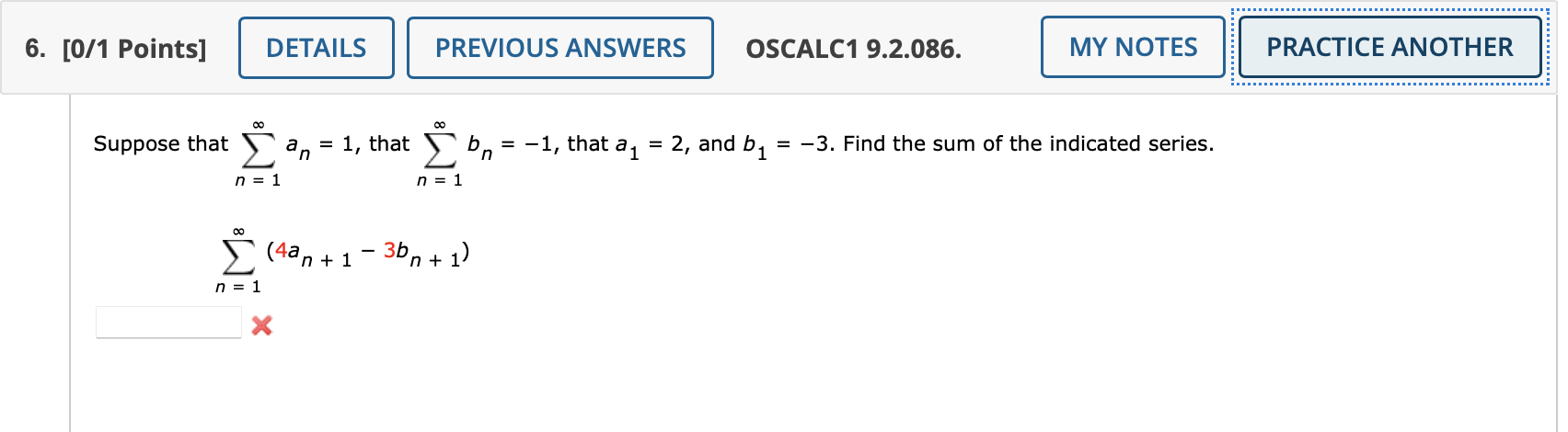 Solved Suppose That ∞ N 1 An 1 That