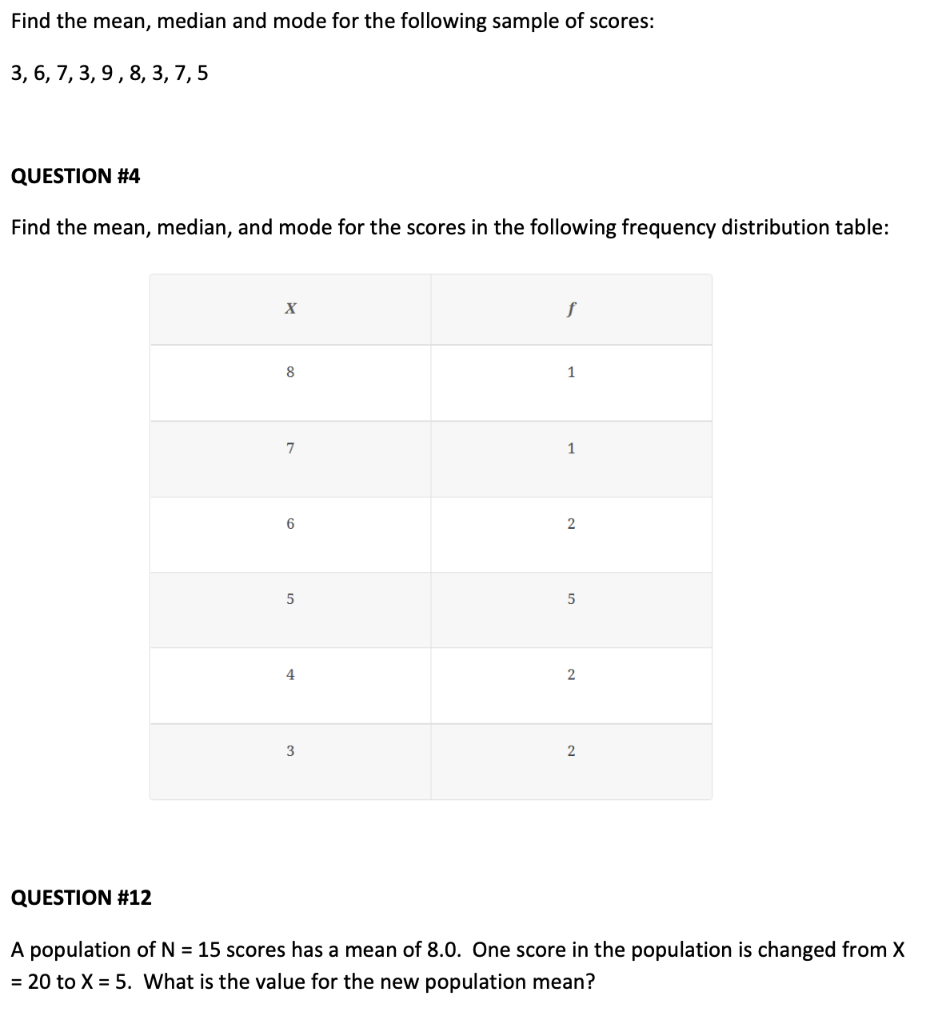 Solved QUESTION \#2 Construct A Frequency Distribution Table | Chegg.com