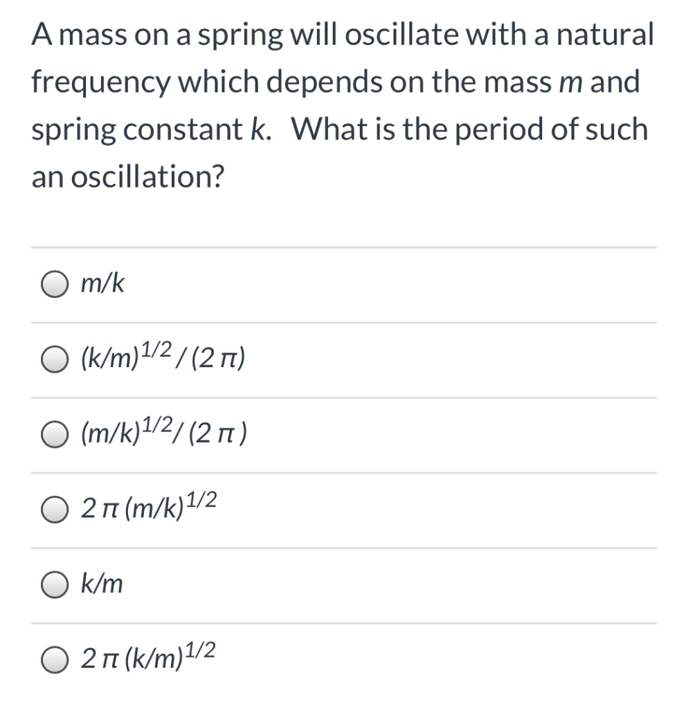 Solved Basic Oscillations Problem #1 - Basics and | Chegg.com