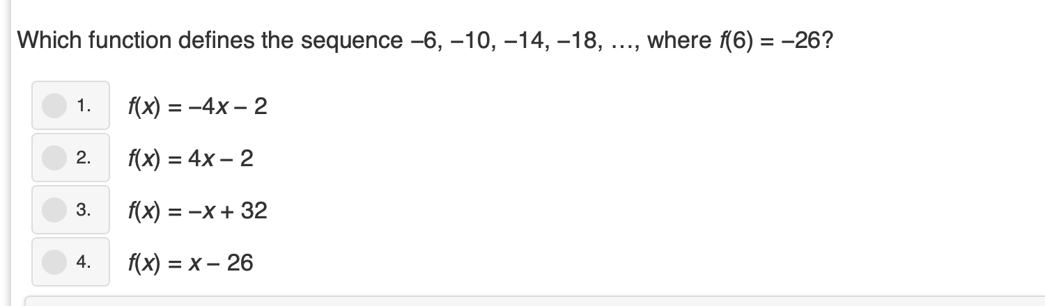 Solved What Is The Nth Term Of The Sequence 1 3 7 11 Chegg Com