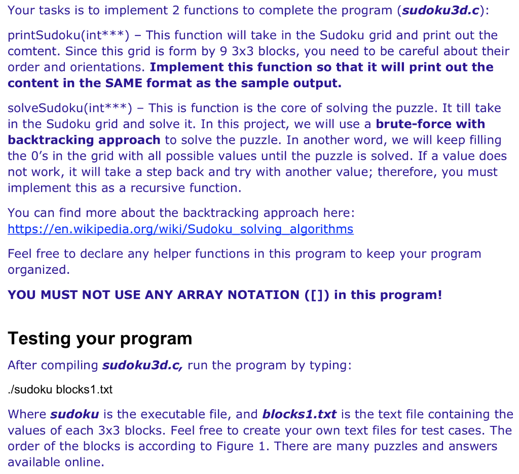 [Program must be written in C and must include | Chegg.com
