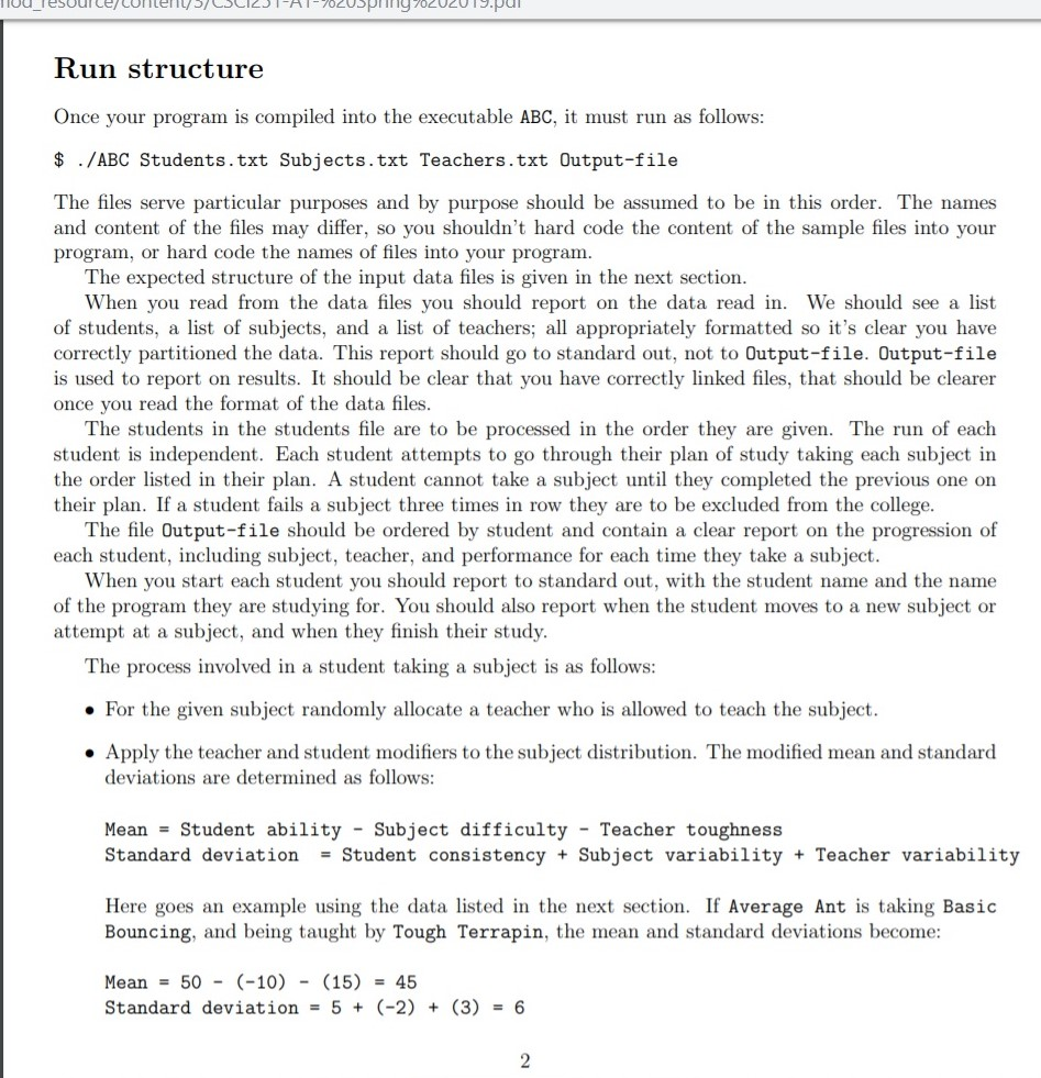 Hi just needing help with a C++ procedural | Chegg.com