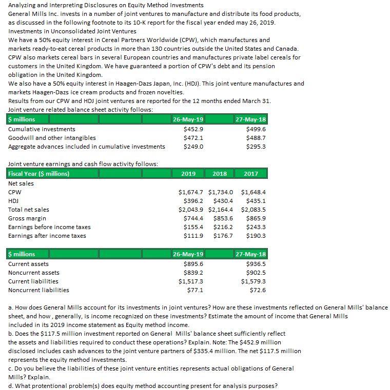 Analyzing and Interpreting Disclosures on Equity | Chegg.com