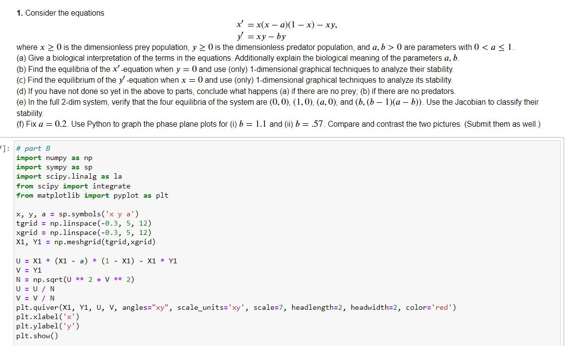 Solved Please Help Me Solve This Using Python. I Have Part B | Chegg.com