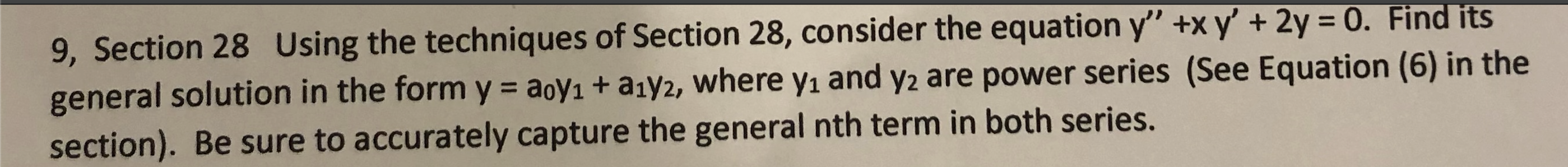 Solved 9, Section 28 Using the techniques of Section 28, | Chegg.com