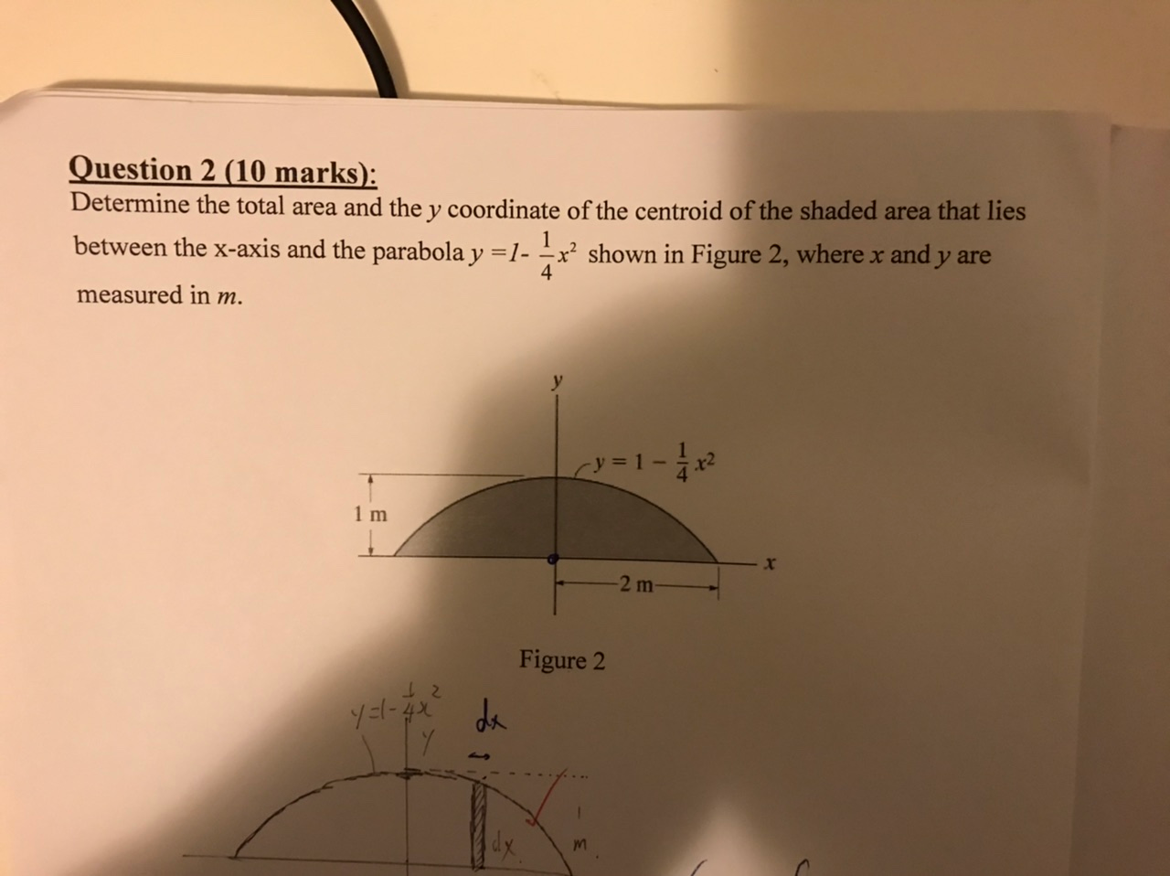 Question 2 10 Marks Determine The Total Area And Chegg Com