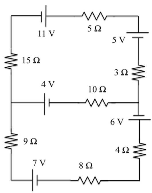 Solved In the circuit shown in the figure, find the currents | Chegg.com