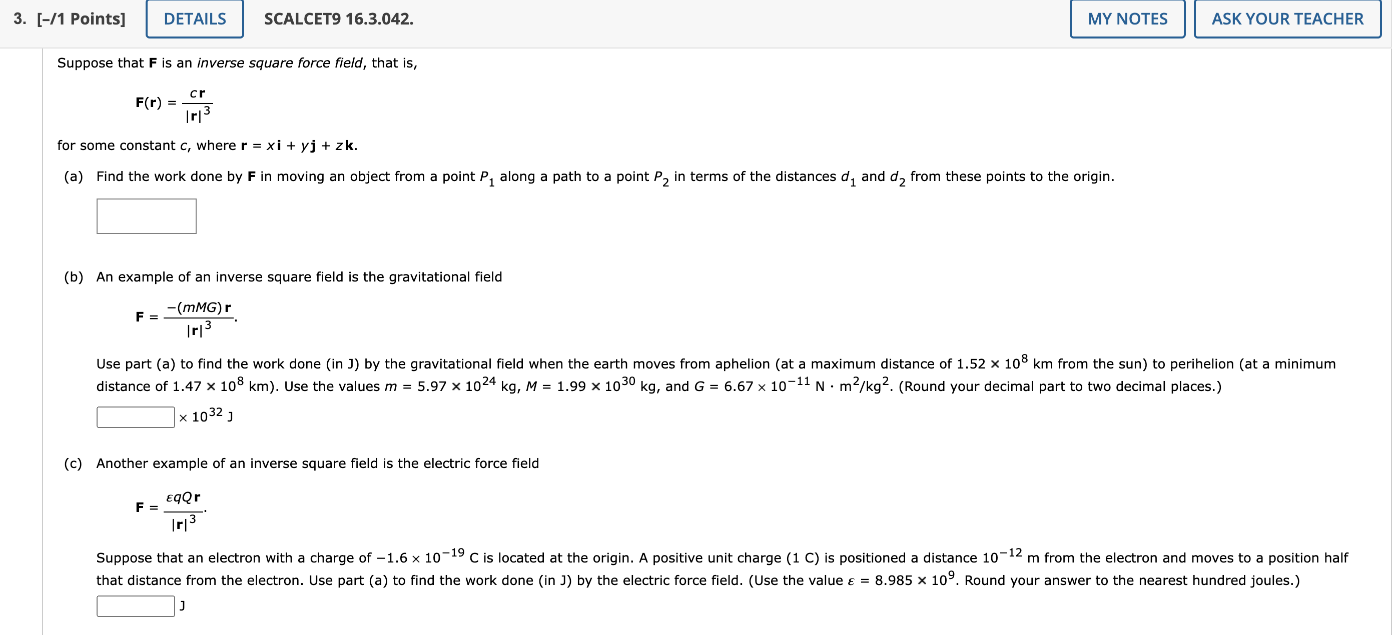 Solved -/1 Points] SCALCET9 16.3.042. Suppose that F is an | Chegg.com