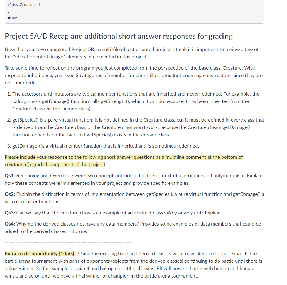 Solved Project 5B (50 points] Note: Class related | Chegg.com