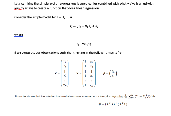 Let's combine the simple python expressions learned | Chegg.com