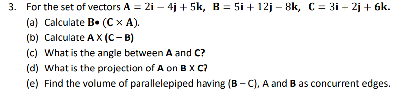 Solved 3. For the set of vectors | Chegg.com